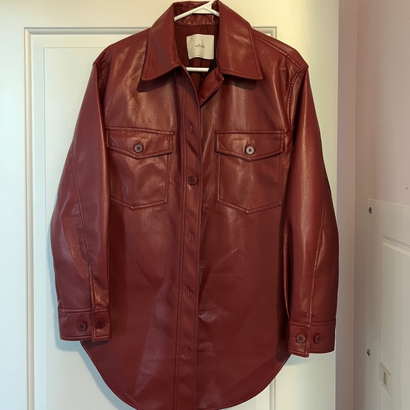 Wilfred The Ganna™ Shirt Jacket - Vegan Leather (Small) - Picture 3 of 8